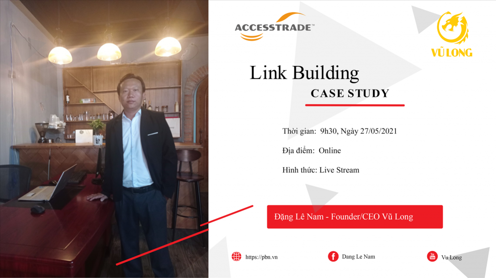 Slide sự kiện Live Stream “Làm chủ kỹ năng SEO 2021” – Accesstrade Academy